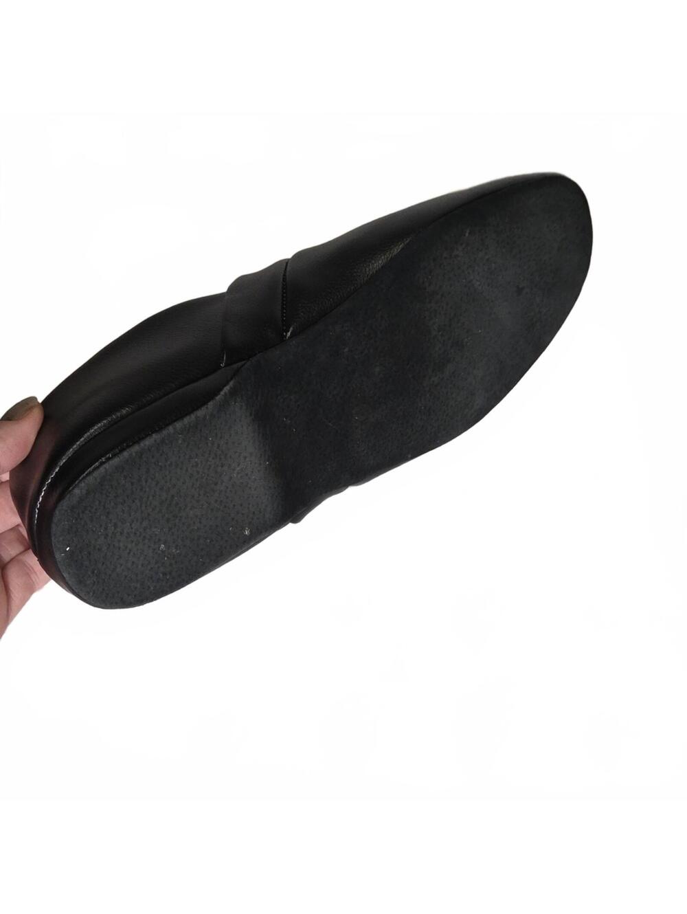The Vermont Country Store | Men's Leather Slippers | 12M - Picture 4 of 5